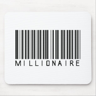 Tapis De Souris Code barres de millionnaire