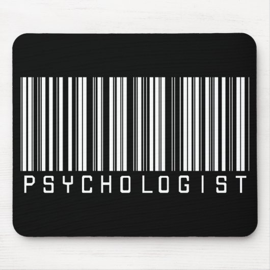 Tapis De Souris Code barres de psychologue (Devant)