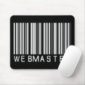 Tapis De Souris Code barres de webmaster (Avec souris)