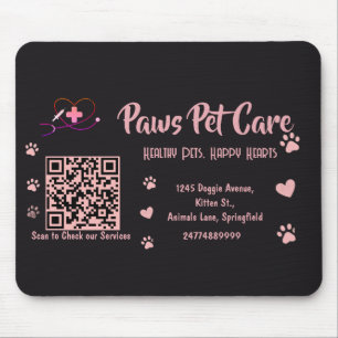 Tapis De Souris Code-barres du nom du logo de la boutique d'animau