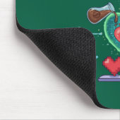 Tapis De Souris Code & Coffee Battement de cœur | Drôle de geek pr (Coin)