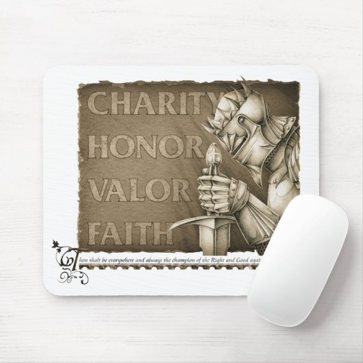 Tapis De Souris Code de chevalerie (Avec souris)