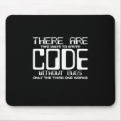 Tapis De Souris Code Écriture Programmer sans bogues (Devant)