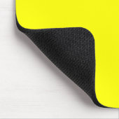 Tapis De Souris Code hexadécimal jaune néon FFFF01 (Coin)