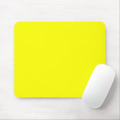 Tapis De Souris Code hexadécimal jaune néon FFFF01 (Avec souris)