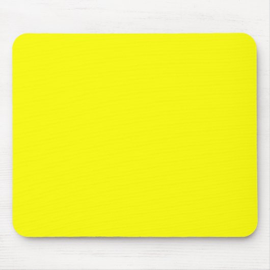 Tapis De Souris Code hexadécimal jaune néon FFFF01 (Devant)