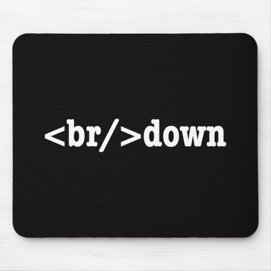 Tapis De Souris code HTML (Devant)
