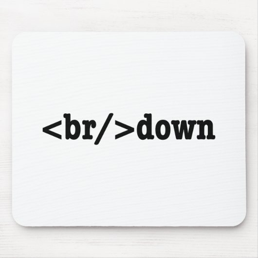 Tapis De Souris code HTML (Devant)