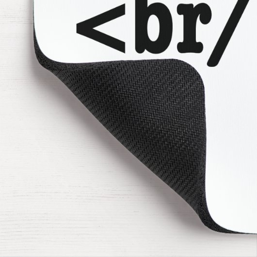 Tapis De Souris code HTML breakbeat (Coin)