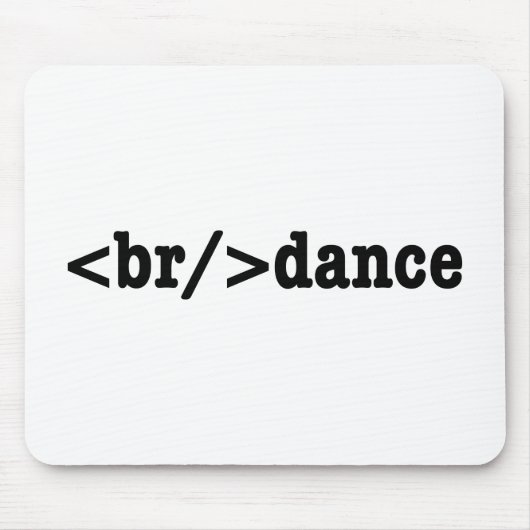Tapis De Souris code HTML de rupture (Devant)
