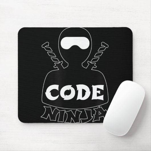 Tapis De Souris Code Ninja Computer Coding Engineer Funny Lovers (Avec souris)