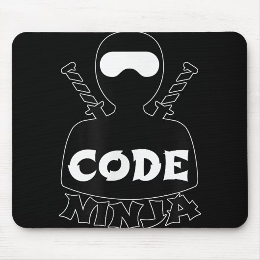 Tapis De Souris Code Ninja Computer Coding Engineer Funny Lovers (Devant)