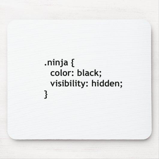 Tapis De Souris code ninja, script (Devant)