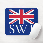 Tapis De Souris Code postal SW1 de Londres avec Union Jack (Avec souris)