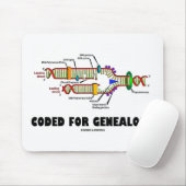 Tapis De Souris Codé pour la généalogie (reproduction d'ADN) (Avec souris)