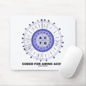 Tapis De Souris Codé pour les acides aminés (ADN de code (Avec souris)
