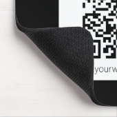 Tapis De Souris Code QR modifiable et conception simple personnali (Coin)