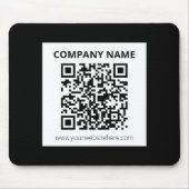 Tapis De Souris Code QR modifiable et conception simple personnali (Devant)