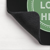 Tapis De Souris Code QR noir élégant et élégant (Coin)