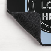 Tapis De Souris Code QR noir élégant et élégant (Coin)