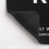Tapis De Souris Code QR noir élégant et élégant (Coin)