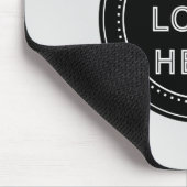 Tapis De Souris Code QR noir élégant et élégant (Coin)