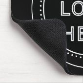 Tapis De Souris Code QR noir élégant et épuré (Coin)