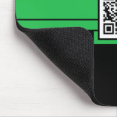 Tapis De Souris code QR professionnel : ruban vert (Coin)