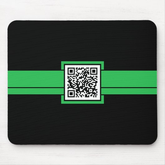 Tapis De Souris code QR professionnel : ruban vert (Devant)