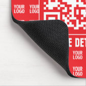 Tapis De Souris Code QR promotionnel (modifiable) avec Motif Logo (Coin)