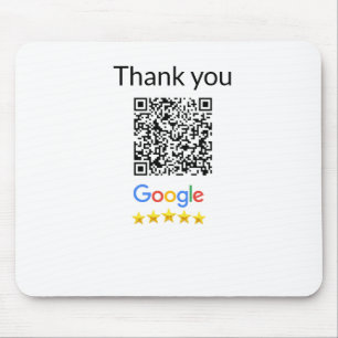 Tapis De Souris Code QR simple minimaliste ajouter un logo scanner