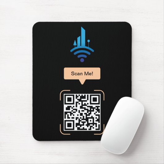 Tapis De Souris Code QR Wi-Fi gratuit simple (Avec souris)