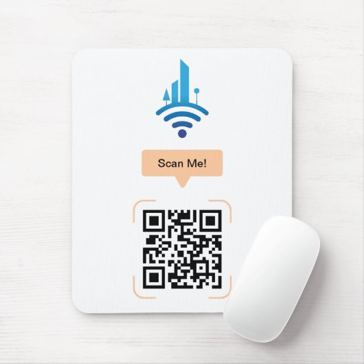 Tapis De Souris Code QR Wi-Fi gratuit simple (Avec souris)