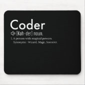 Tapis De Souris Coder Definition - Amateurs de langage de programm (Devant)