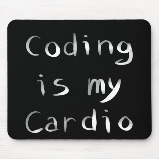 Tapis De Souris Coding est mon Coder programmeur Cardio Funny (Devant)