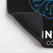 Tapis De Souris Codingholic Tech Brain For Developers Dark (Coin)