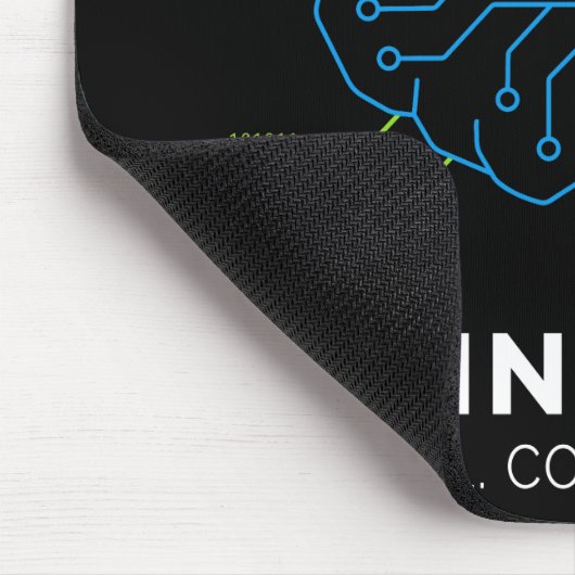 Tapis De Souris Codingholic Tech Brain For Developers Dark (Coin)