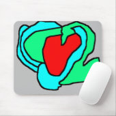 Tapis De Souris Coeur (Avec souris)