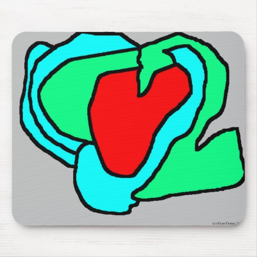 Tapis De Souris Coeur (Devant)