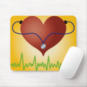 TAPIS DE SOURIS COEUR (Avec souris)