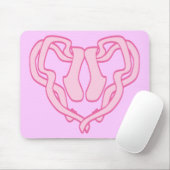 Tapis De Souris Coeur à chlipper de ballet (Avec souris)