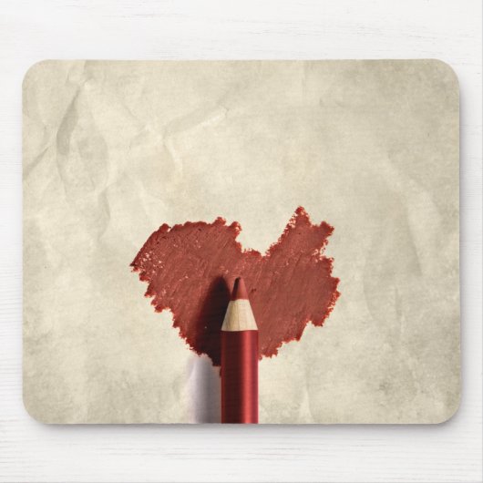 Tapis De Souris Coeur à motifs dessinés (Devant)
