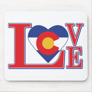 Tapis De Souris Coeur amoureux du Colorado