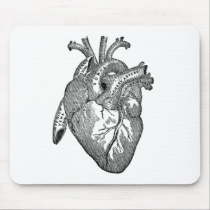 Tapis De Souris Coeur anatomique Vintage