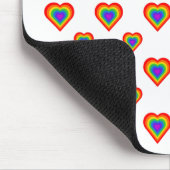 Tapis De Souris Coeur arc-en-ciel (Coin)