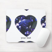 Tapis De Souris Coeur bleu saphir (Avec souris)