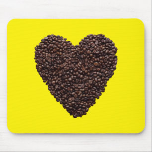 Tapis De Souris Coeur café