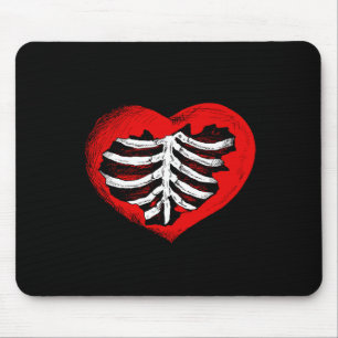 Tapis De Souris Coeur Cage Rib Coeur Rouge Saint Valentin#39 ; s F