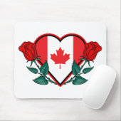 Tapis De Souris Coeur Canada (Avec souris)