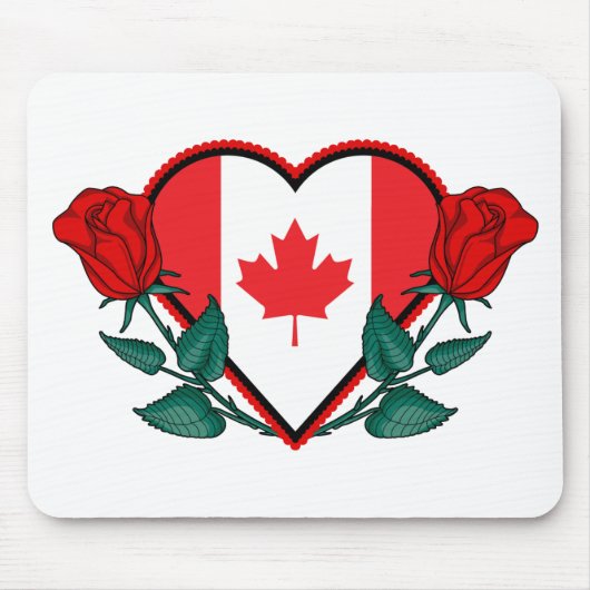 Tapis De Souris Coeur Canada (Devant)
